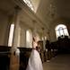 columbia missouri wedding photographer: bride in hall for ceremony