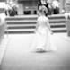 columbia missouri wedding photographer: flower girl black and white