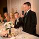 columbia missouri wedding photographer: reception young boy proposes toast